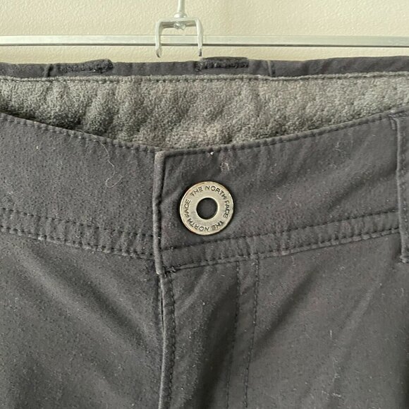 The North Face Mid Rise Waist Nylon Blend Casual Straight Leg Pants Black 4 - Picture 4 of 9